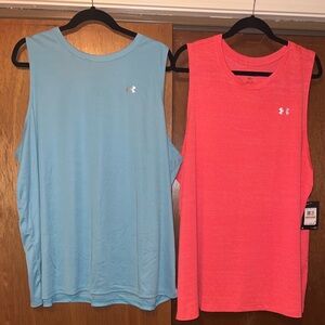 Set of 2 Under Armour Tanks, Pink NWT